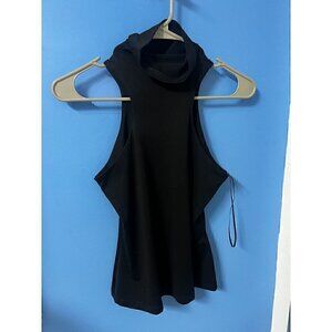 Susan Monaco Black Sleeveless Turtle Neck, Layering, Work Attire, Casual Top, S